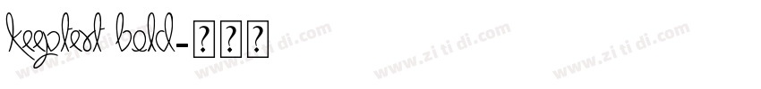 KeepText Bold字体转换